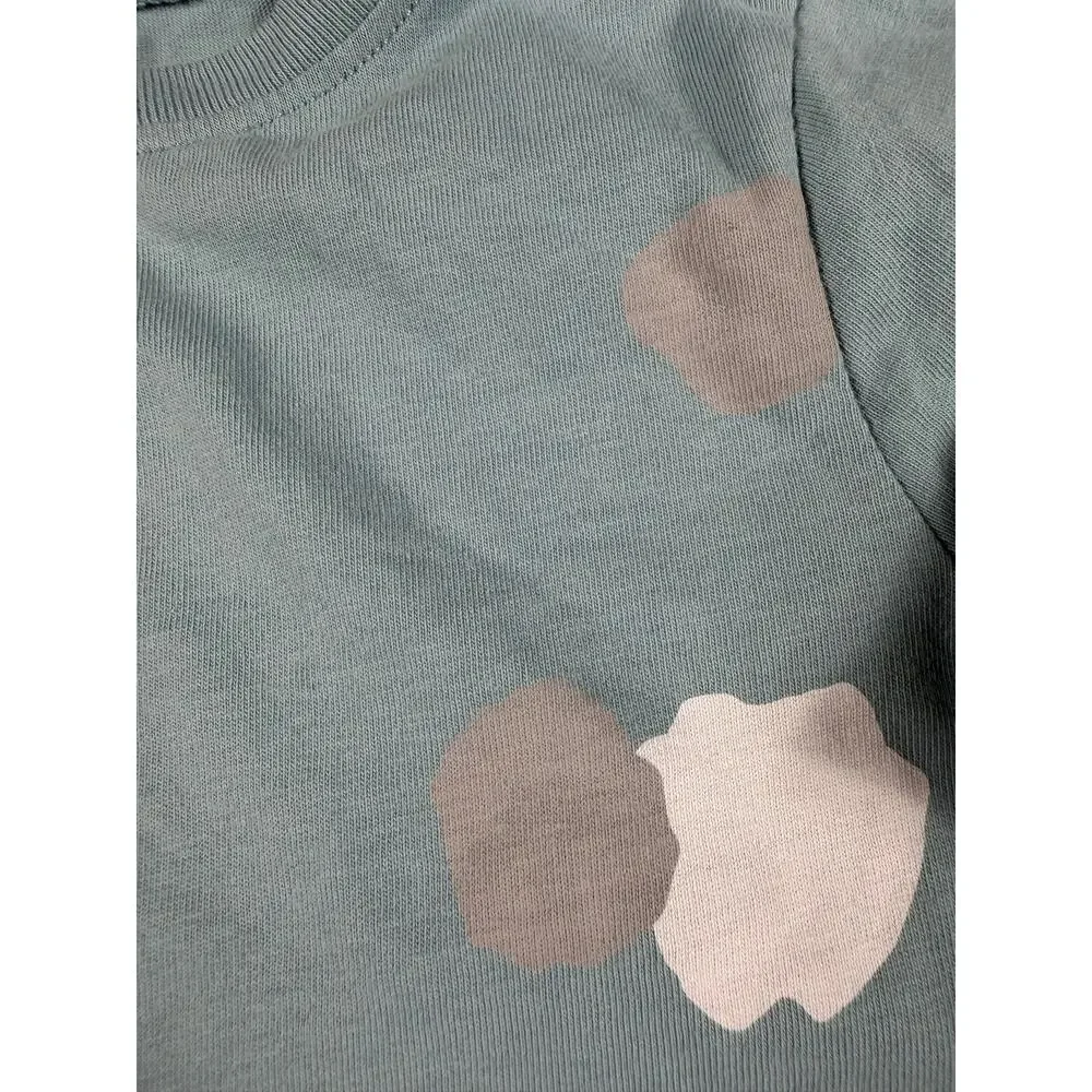 Tea Collection Darling Deer Duo Dress Smokey Blue Size 4